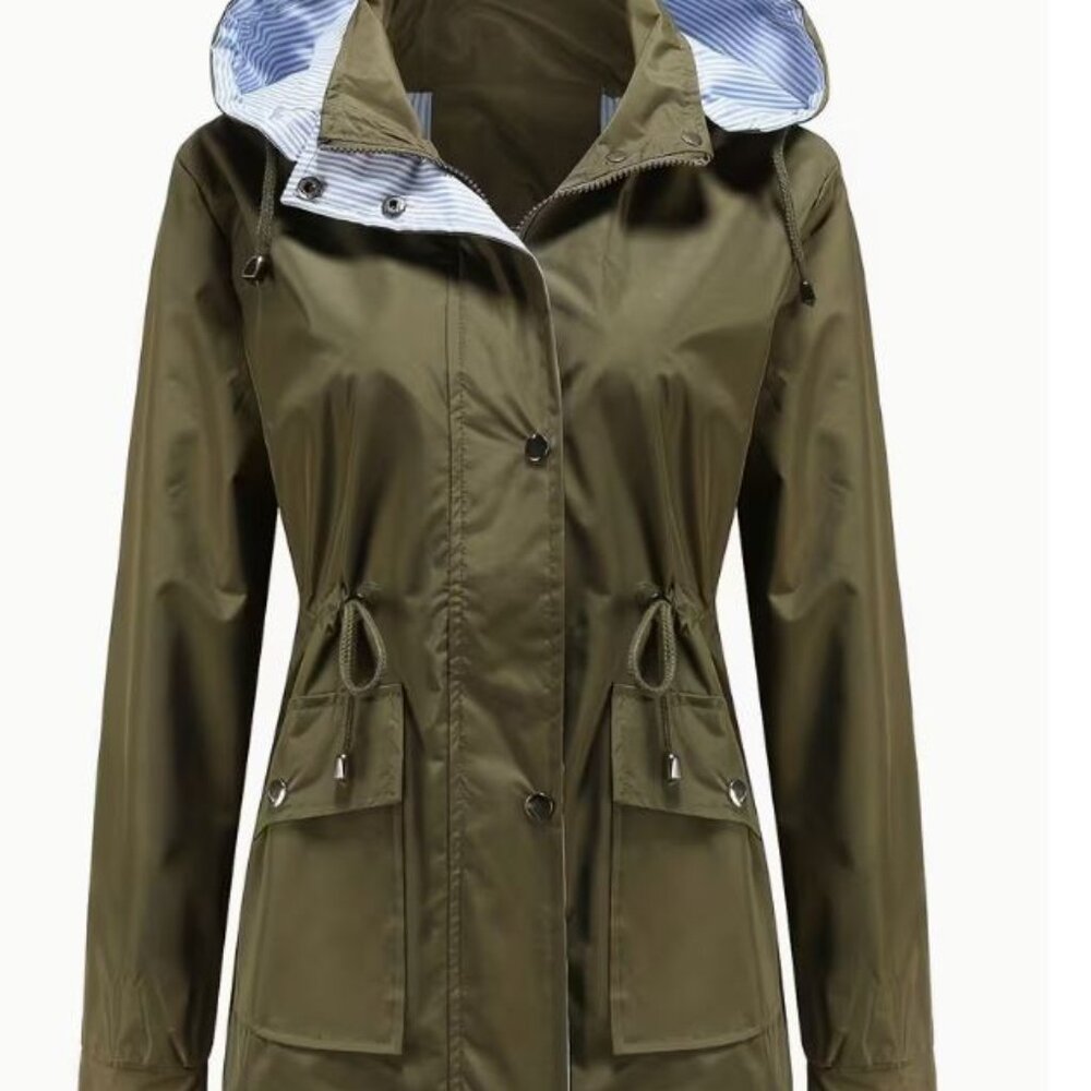 Women's Casual Sportswear Outdoor Mid-Length Three-in-One Windproof Waistcoat Ja